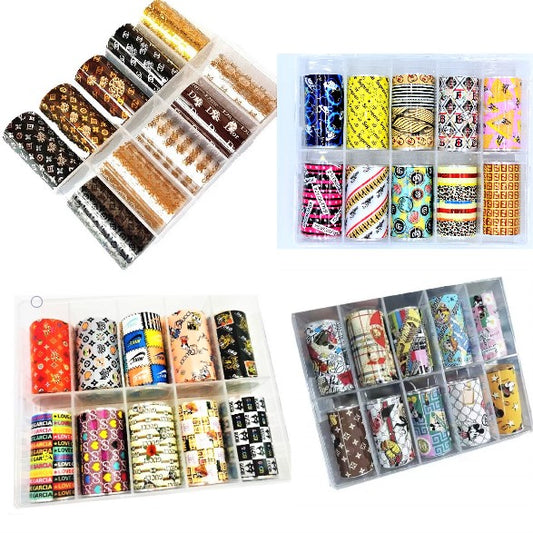 Nail Foil Bundle (4) Designer Nail Foils